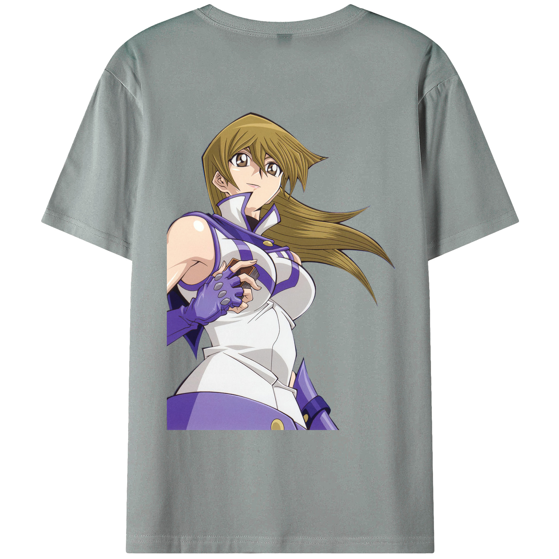 （画像用） 遊☆戯☆王 Yu-Gi-Oh! 綿100％ メンズ半袖Tシャツ（バックプリント） 通気性